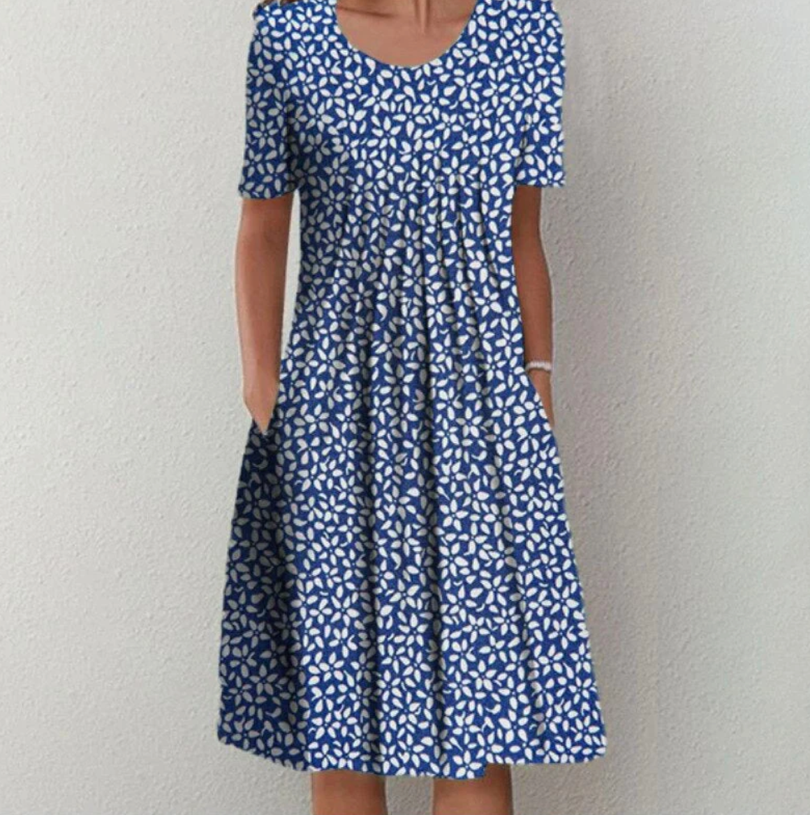 Women's Patterned Summer Dress | Midi