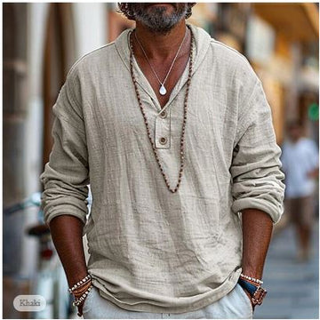 Men's Long Sleeve Polo shirt with Collar | Summer