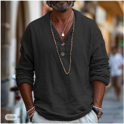 Men's Long Sleeve Polo shirt with Collar | Summer