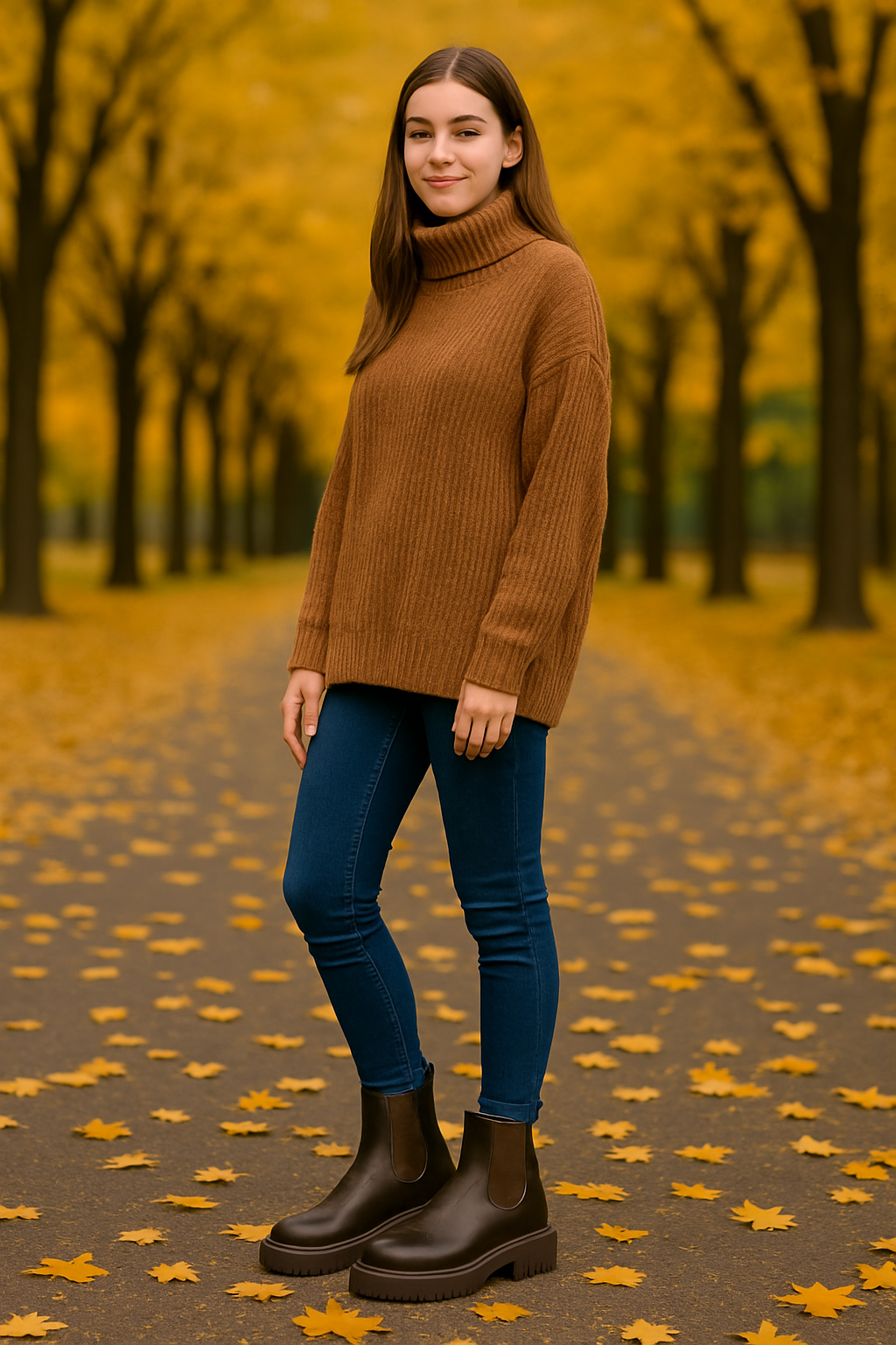 Chunky Sole Chelsea Ankle Boots for Women