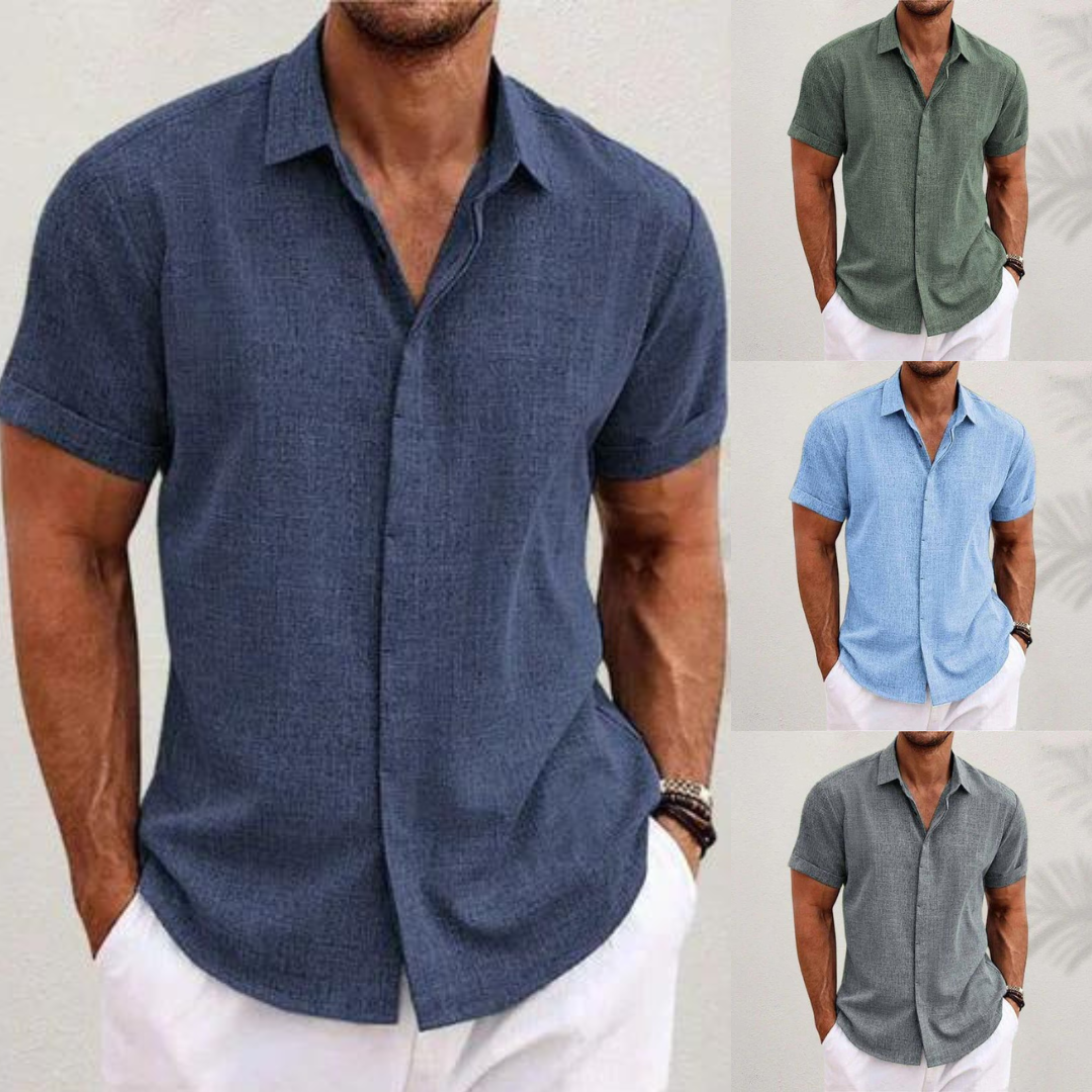 Men's Short Sleeve Summer Shirt | Button Down