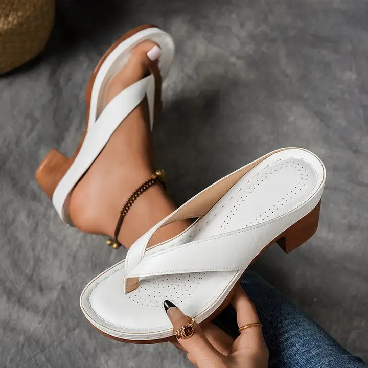 Women's Platform Heel Flip-Flop Sandals | Summer