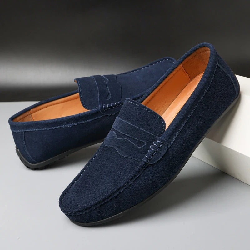 Men's Classic Suede Penny Loafers | Shoes