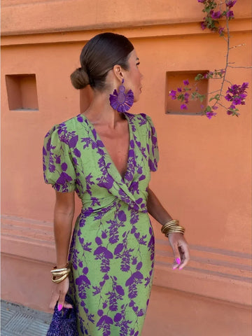 Green Formal Evening Dress for Women | Midi