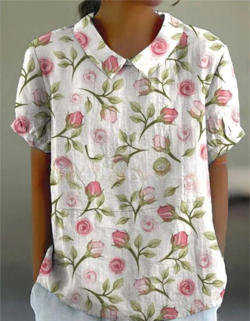 Women's Vintage Floral Blouse | Casual