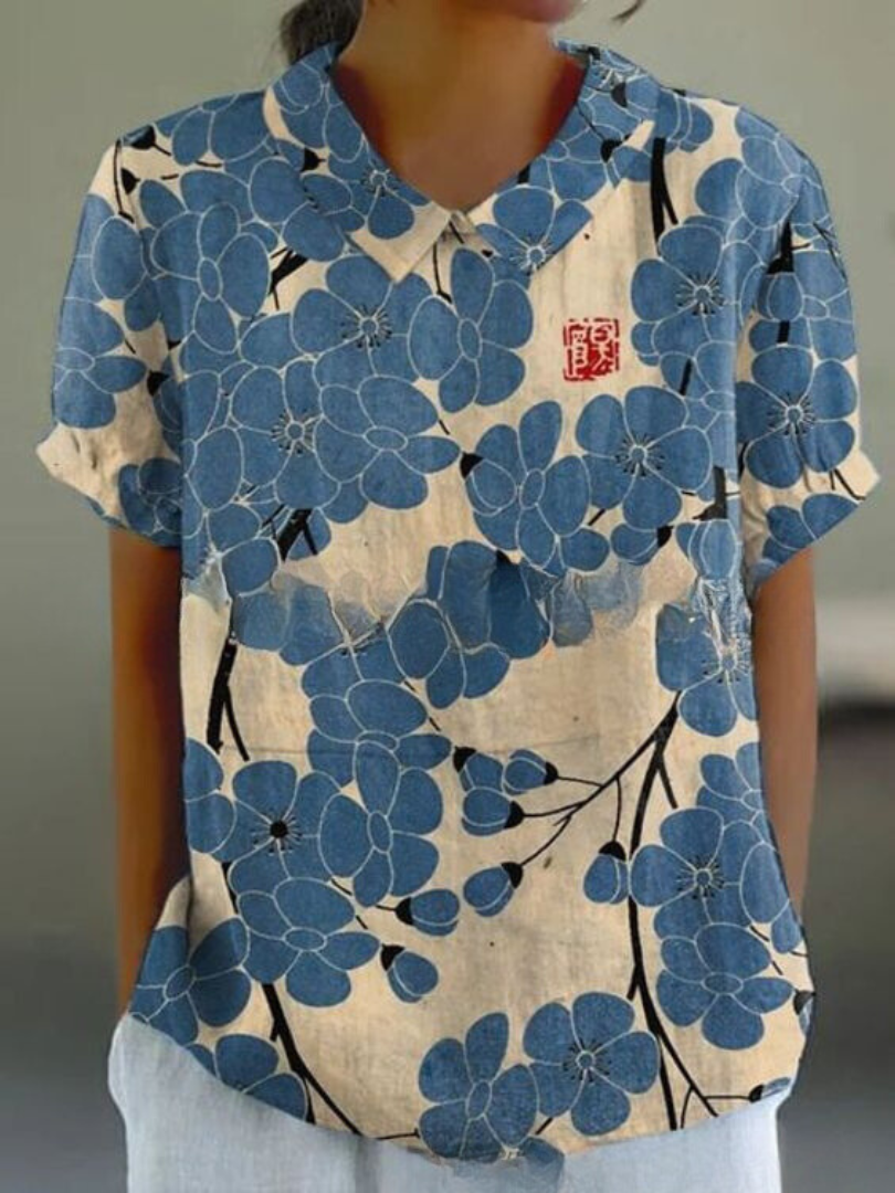 Women's Vintage Floral Blouse | Casual