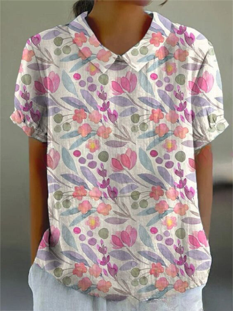 Women's Vintage Floral Blouse | Casual