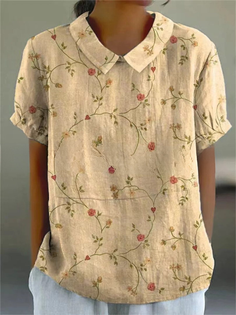 Women's Vintage Floral Blouse | Casual