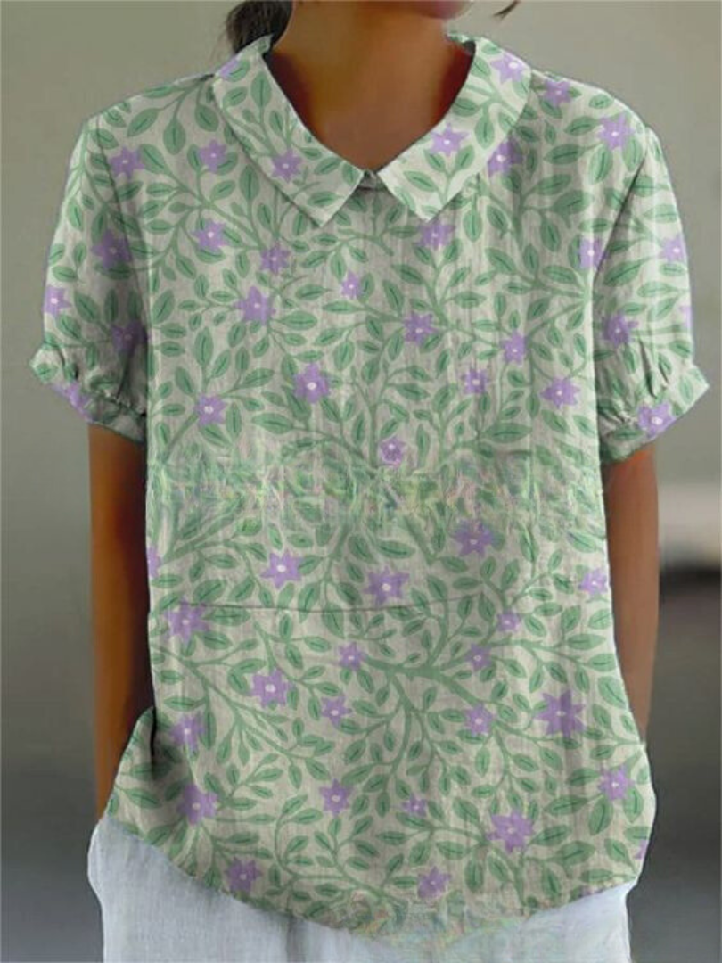 Women's Vintage Floral Blouse | Casual