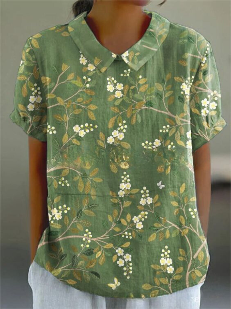 Women's Vintage Floral Blouse | Casual