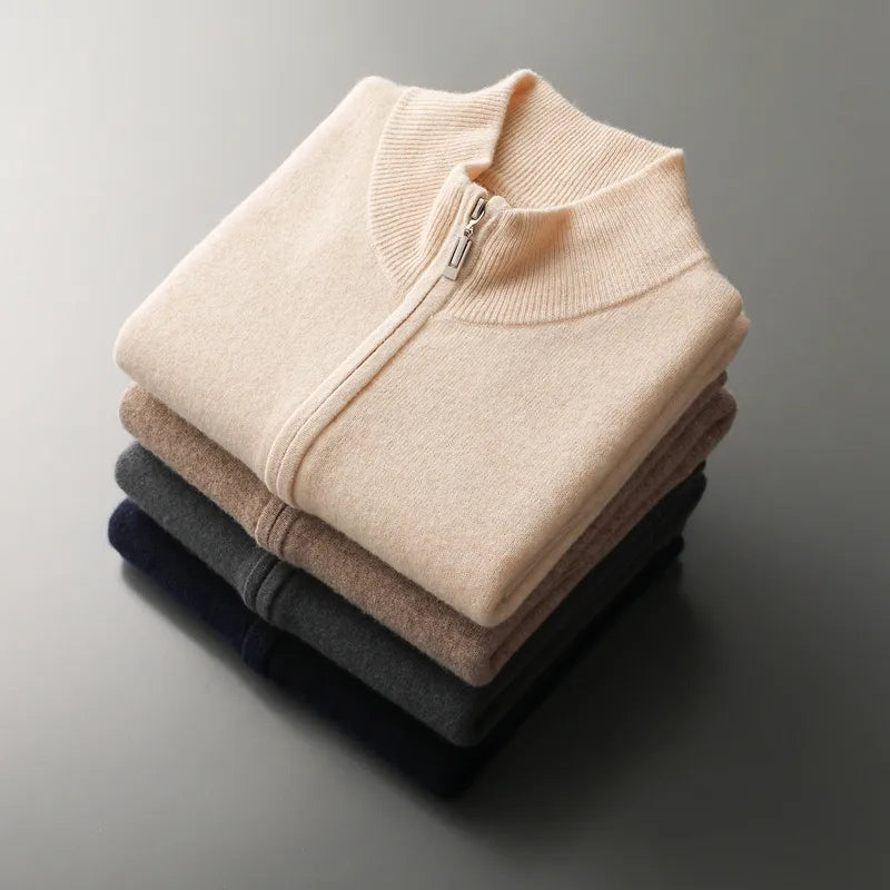 100% Cashmere Full-zip Vest