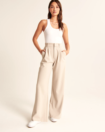 High-Waisted Wide Leg Trousers for Women
