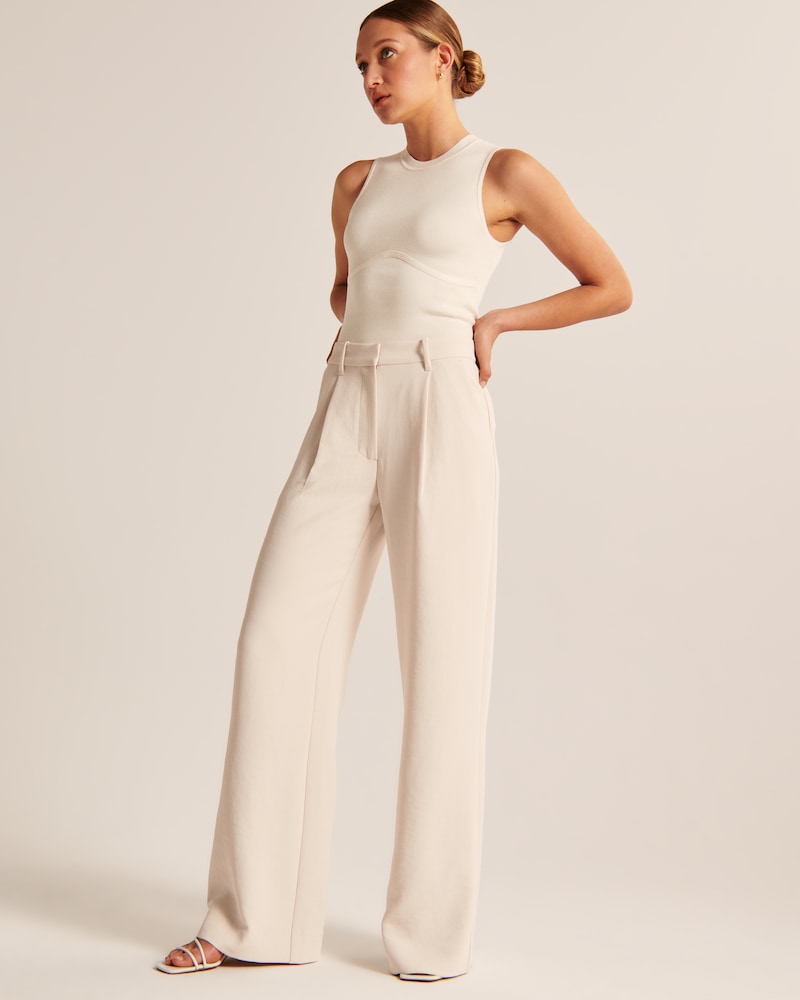 High-Waisted Wide Leg Trousers for Women
