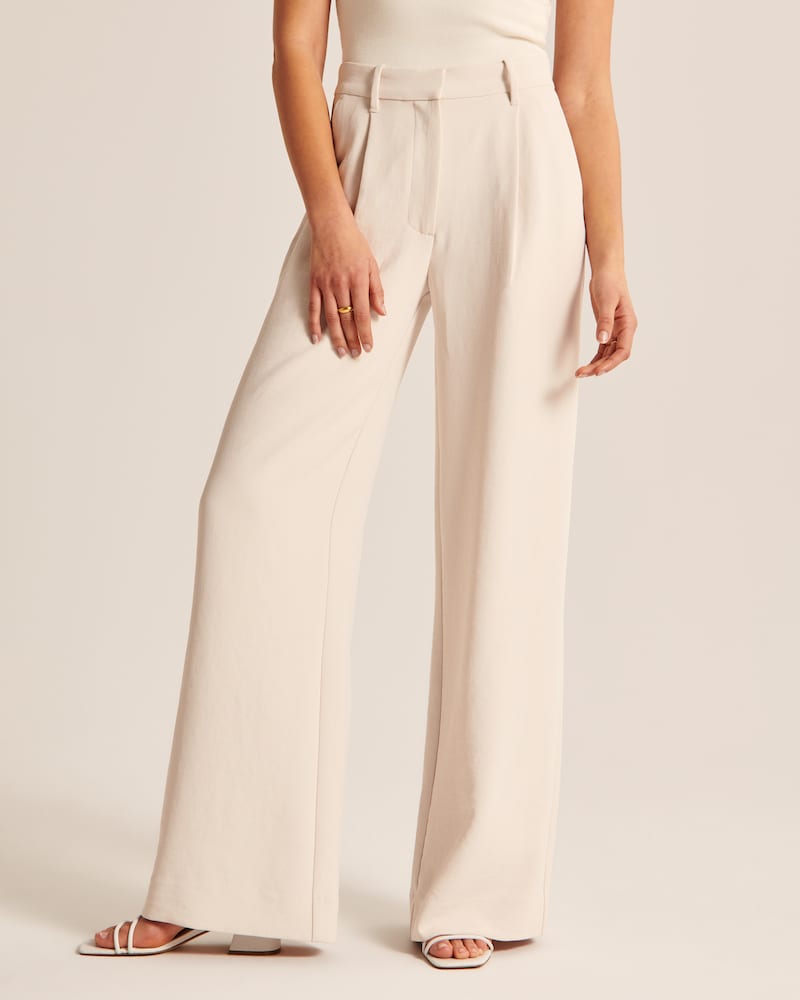Harmony | Beige Wide-Leg Pants