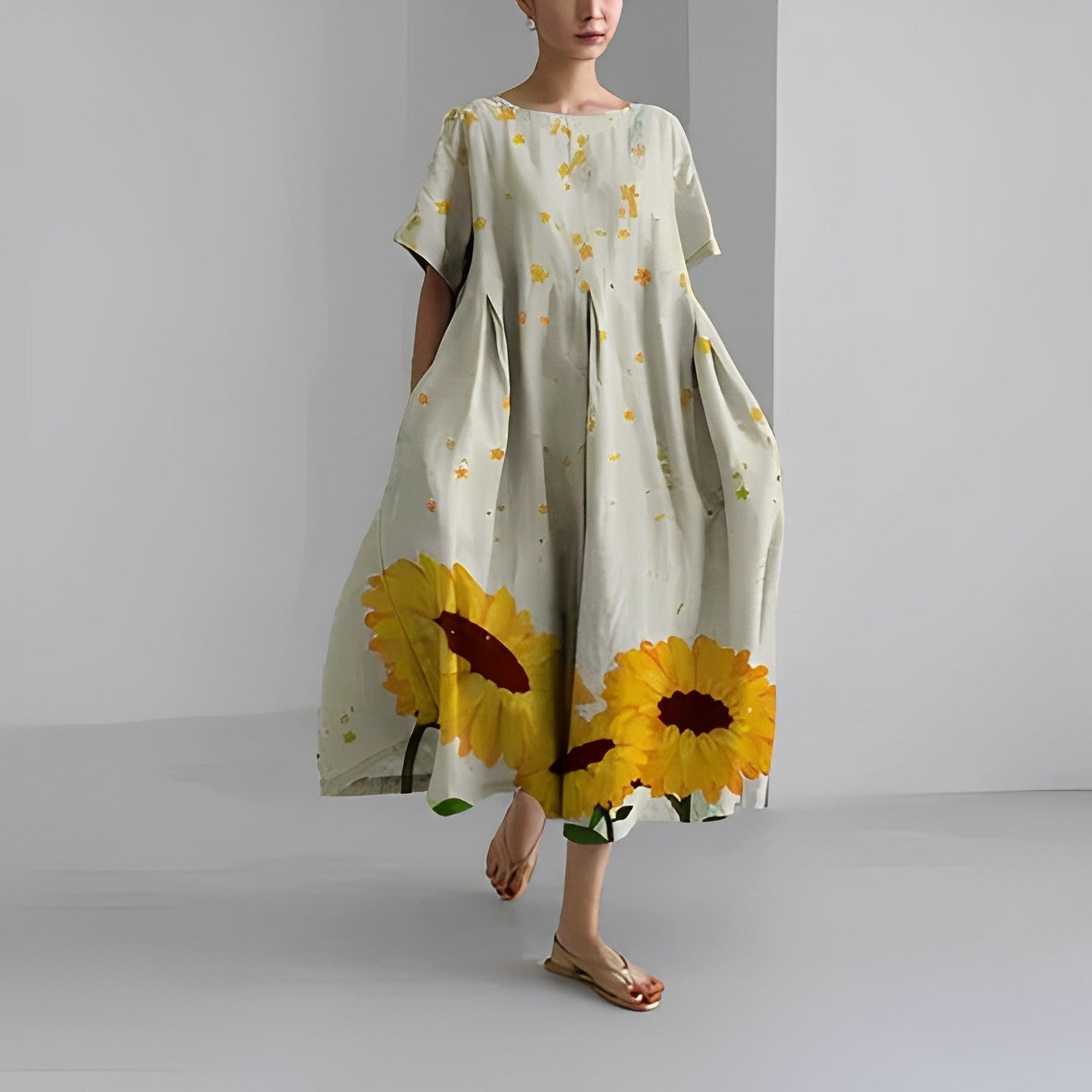 Women’s Summer Printed Midi Dress | Casual