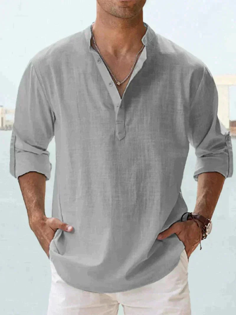 Men's Long Sleeve Summer Shirt | Button Down