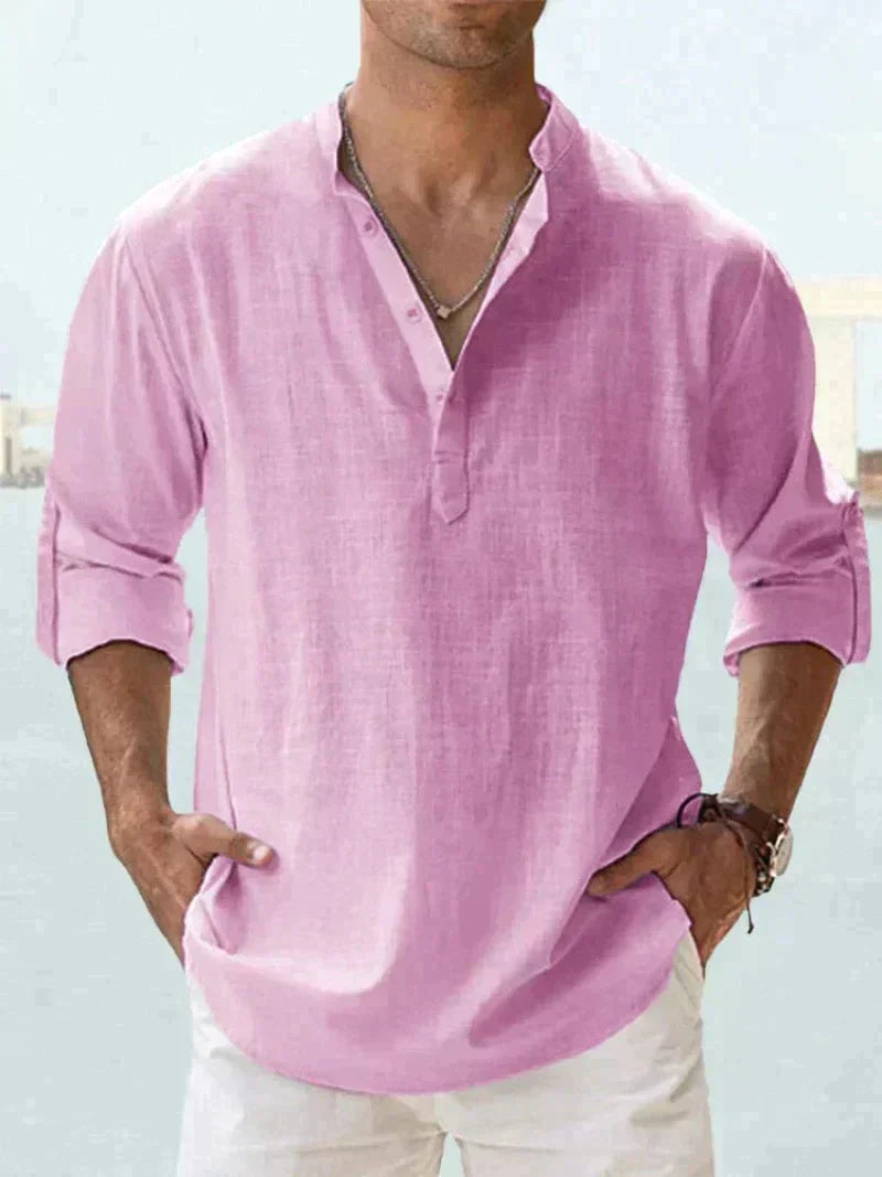 Men's Long Sleeve Summer Shirt | Button Down