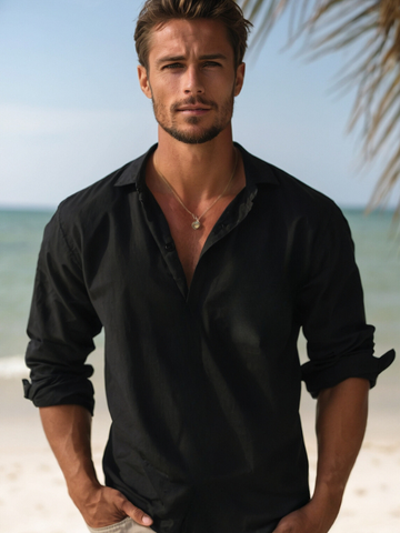 Men's Long Sleeve Summer Shirt | Button Down