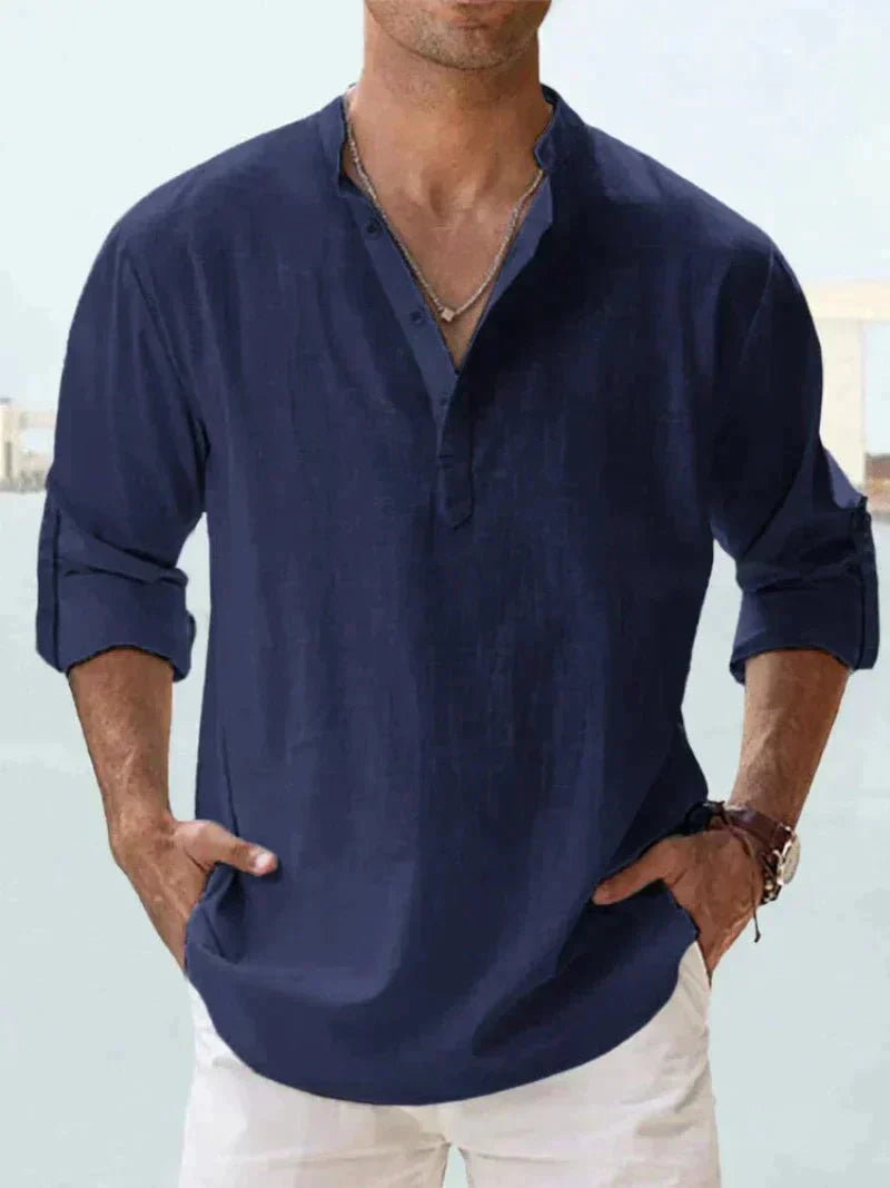 Men's Long Sleeve Summer Shirt | Button Down