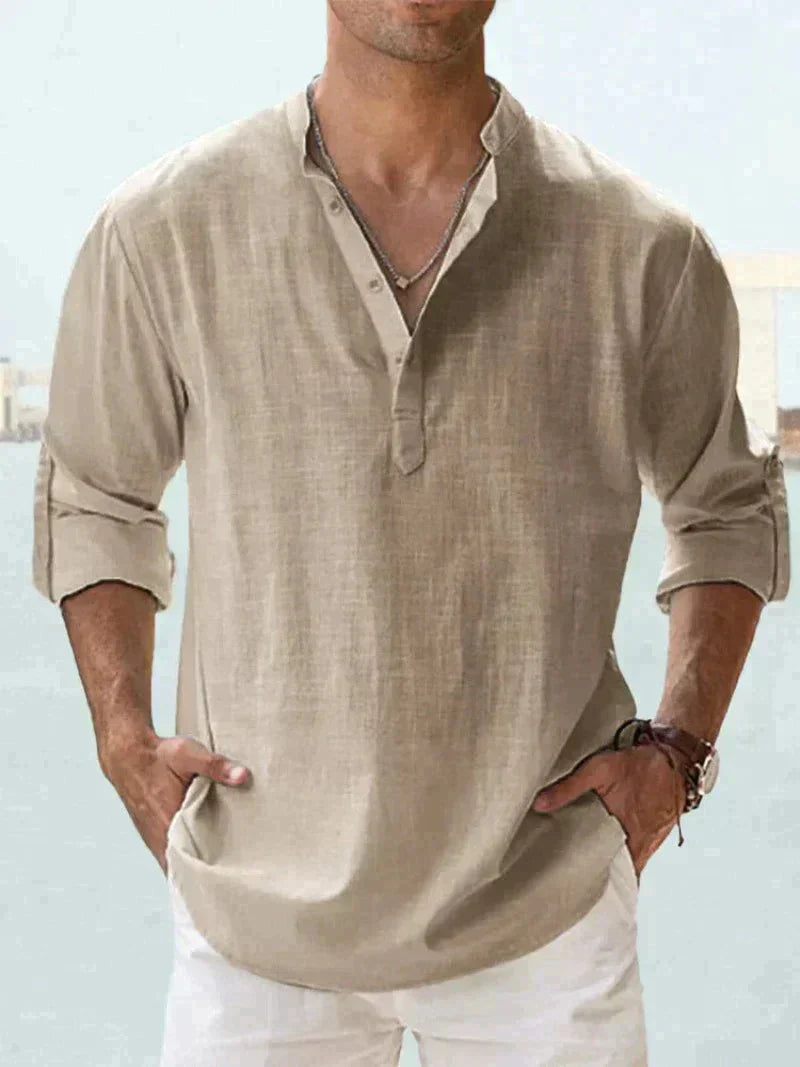 Men's Long Sleeve Summer Shirt | Button Down