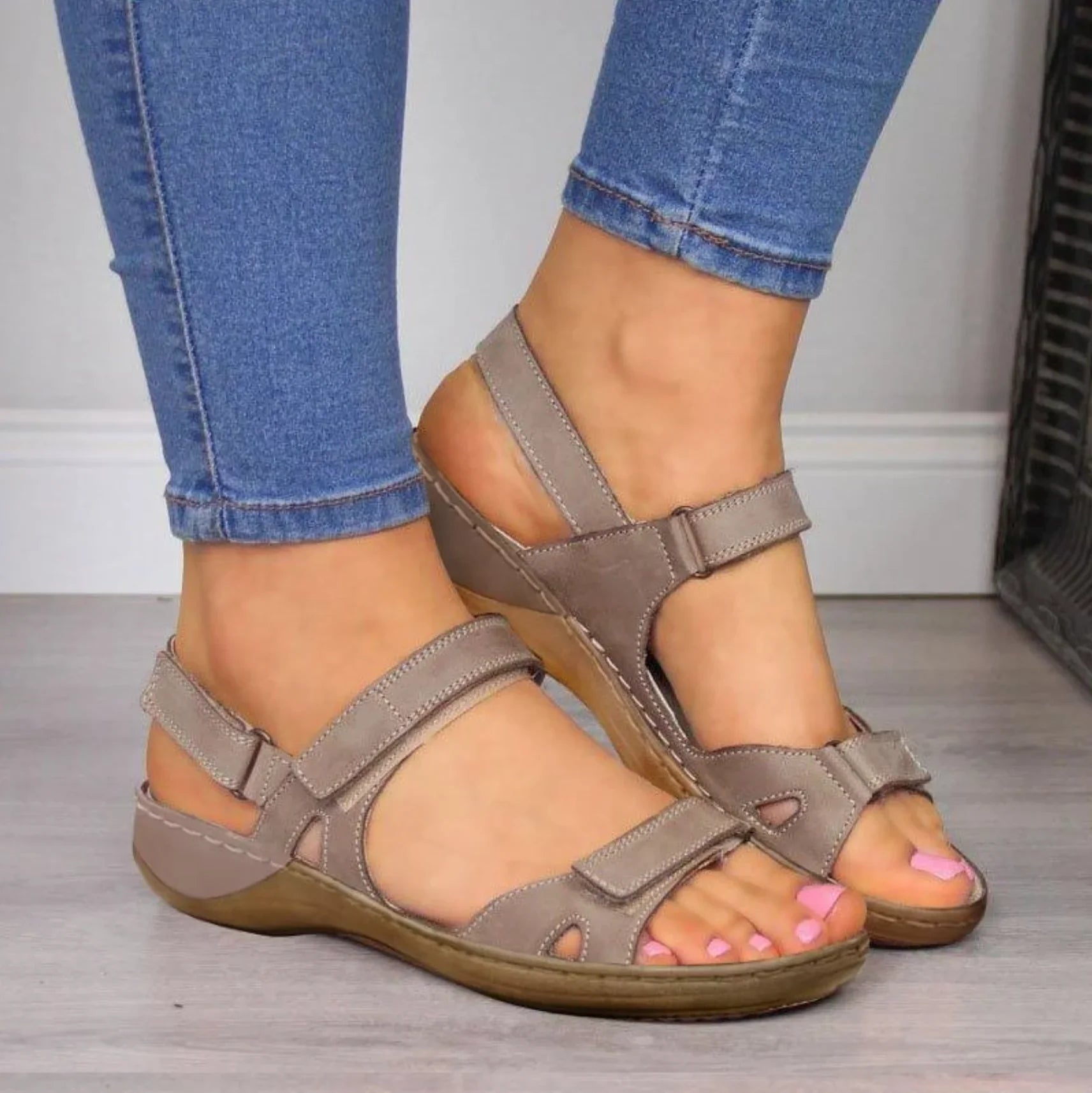Women's Open Toe Adjustable Straps Sandals | Summer