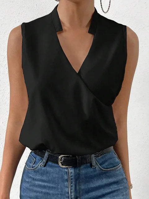 Summer V-Cut Halter Top for Women | Casual