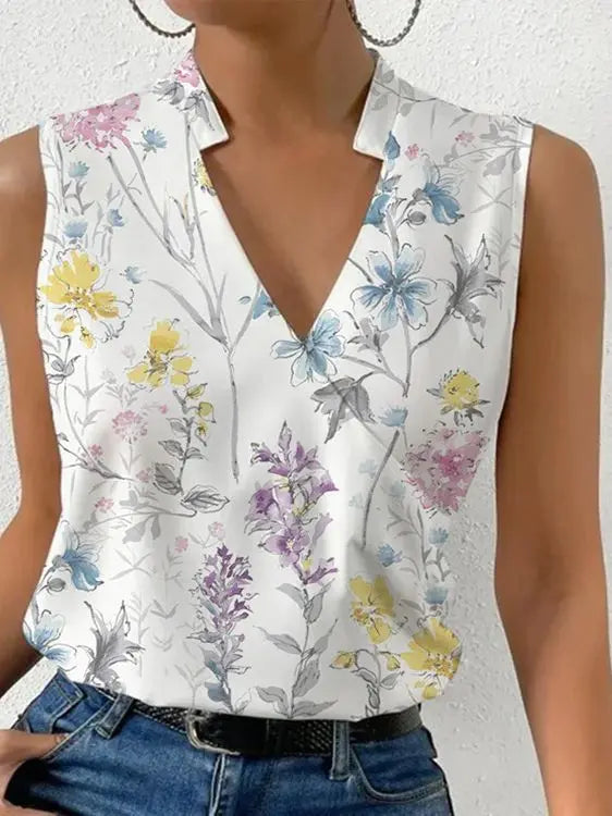 Summer V-Cut Halter Top for Women | Casual