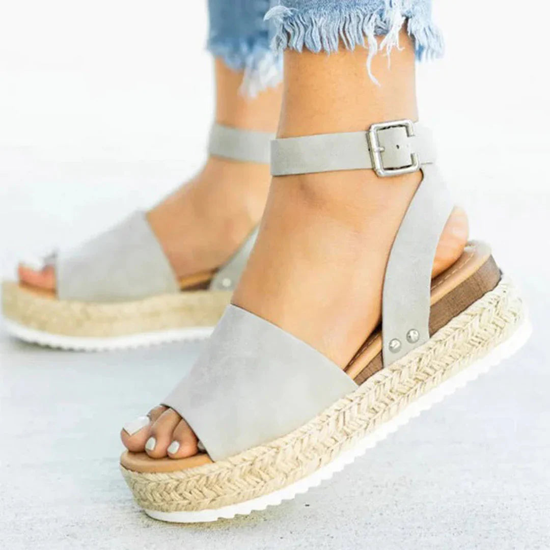Women's Espadrille Ankle Strap Platform Sandals | Sole Adjustable