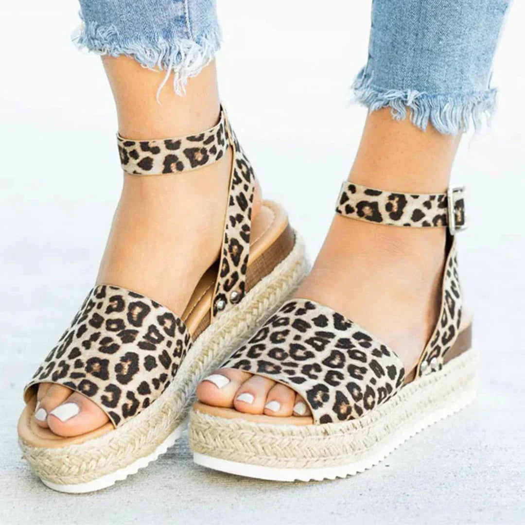 Women's Espadrille Ankle Strap Platform Sandals | Sole Adjustable