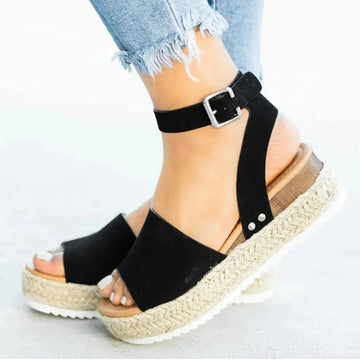 Women's Espadrille Ankle Strap Platform Sandals | Sole Adjustable