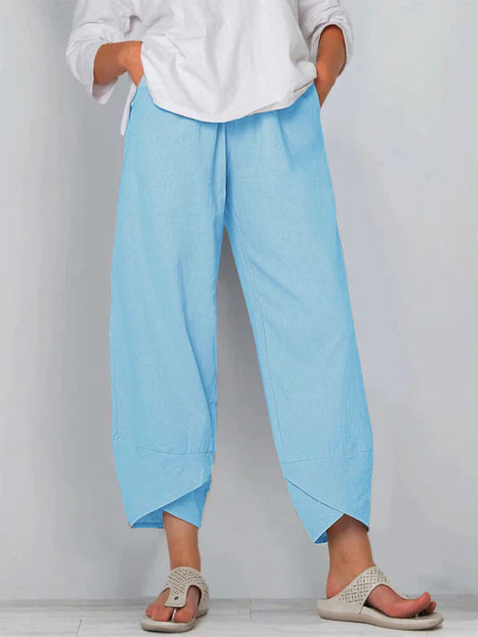 Slightly cropped trousers for women | Summer