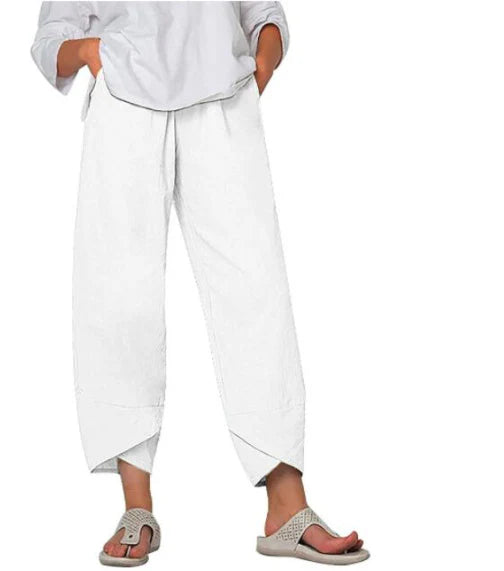 Slightly cropped trousers for women | Summer