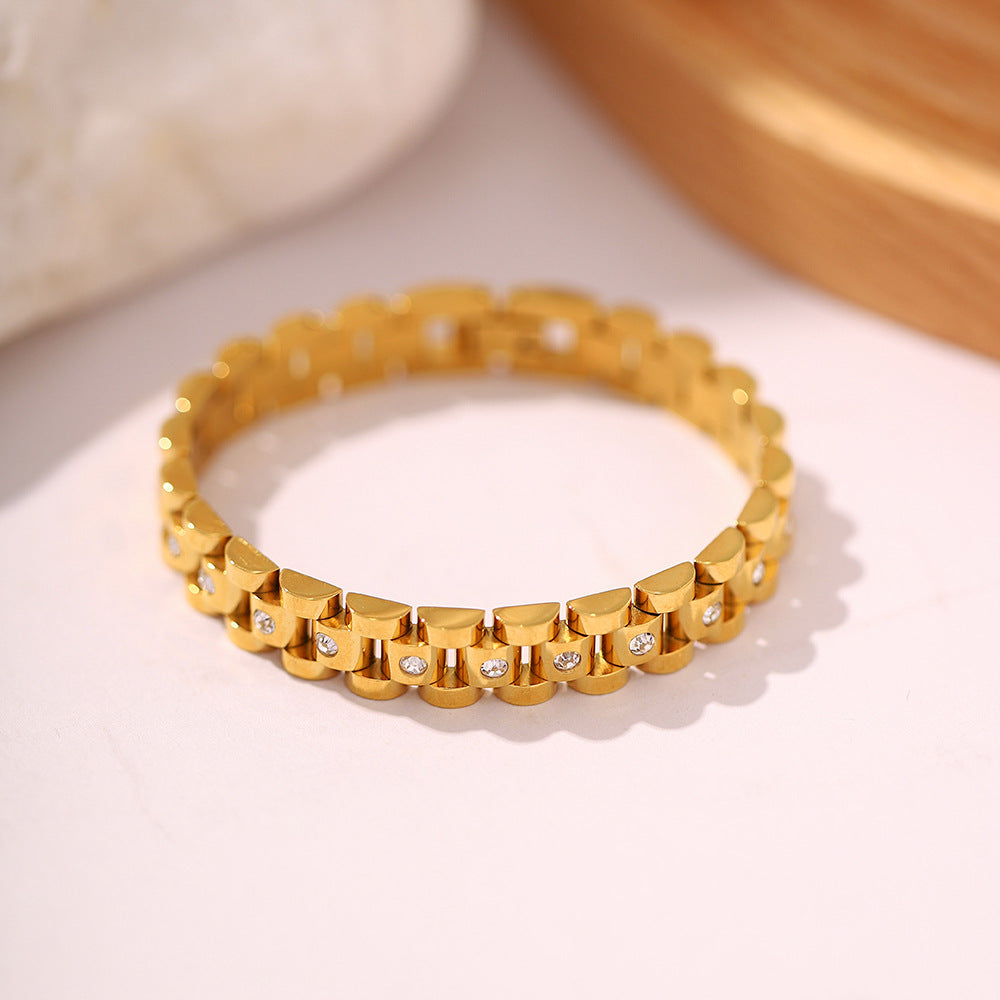 GLADIA - Gold Watchband Bracelet