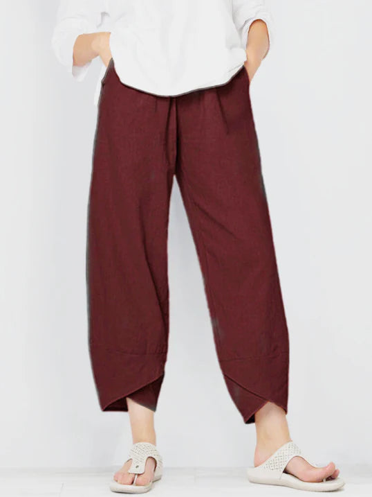 Slightly cropped trousers for women | Summer