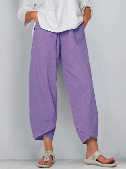 Slightly cropped trousers for women | Summer
