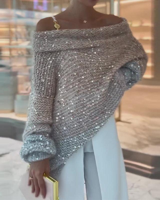 Sofia | Luxurious glittery knitted sweater