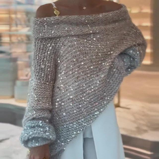 Sofia | Luxurious glittery knitted sweater