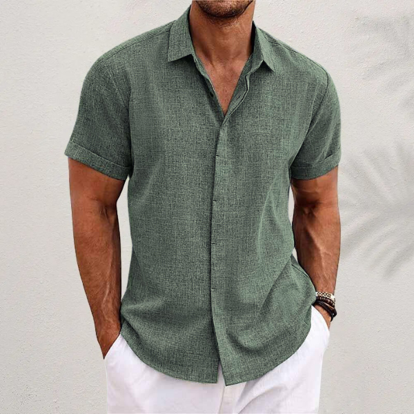 Men's Short Sleeve Summer Shirt | Button Down