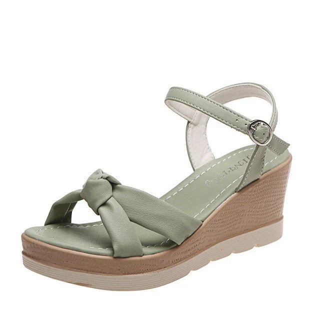 Womens Wedge Sandals with Buckle Strap | Platform