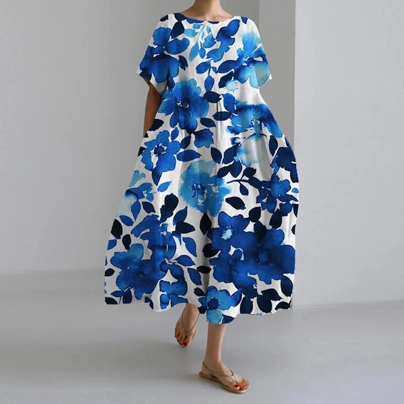 Women’s Summer Printed Midi Dress | Casual