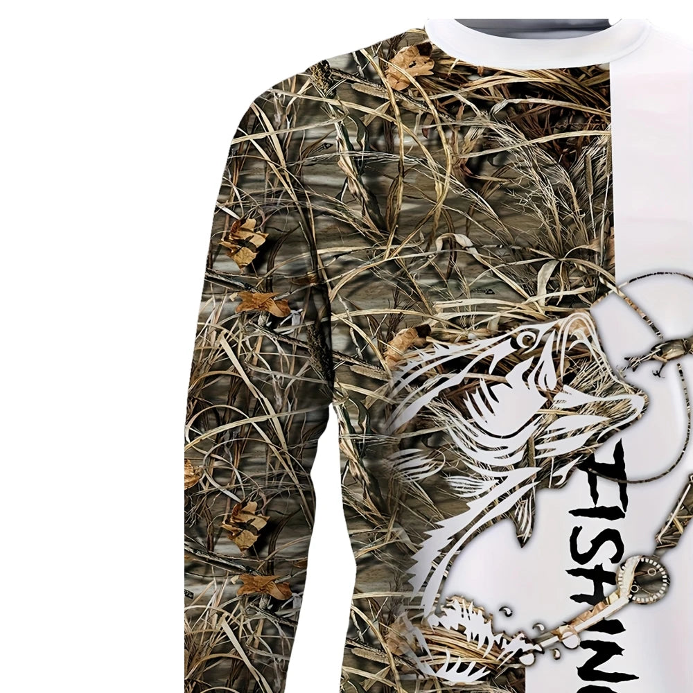 Men's Graphic Fishing Shirt | Long Sleeve