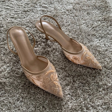 Women's Nude Kitten Heels | Summer