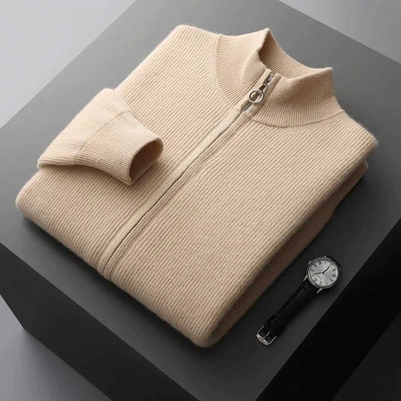 100% Cashmere Full-zip Vest