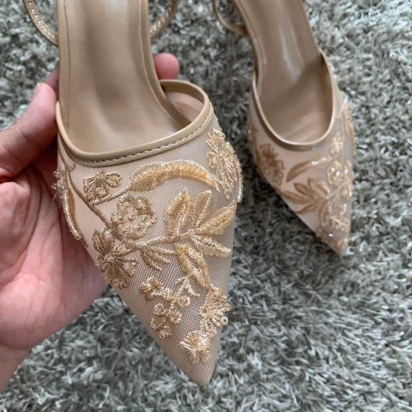 Women's Nude Kitten Heels | Summer