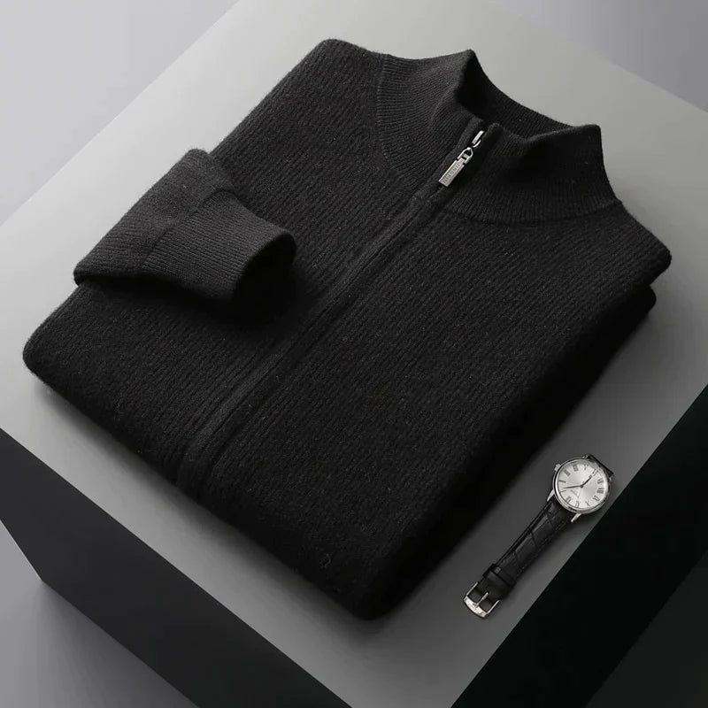 100% Cashmere Full-zip Vest