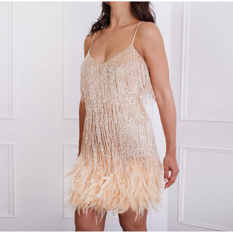 Women's Short Sequin Party Dress | Mini
