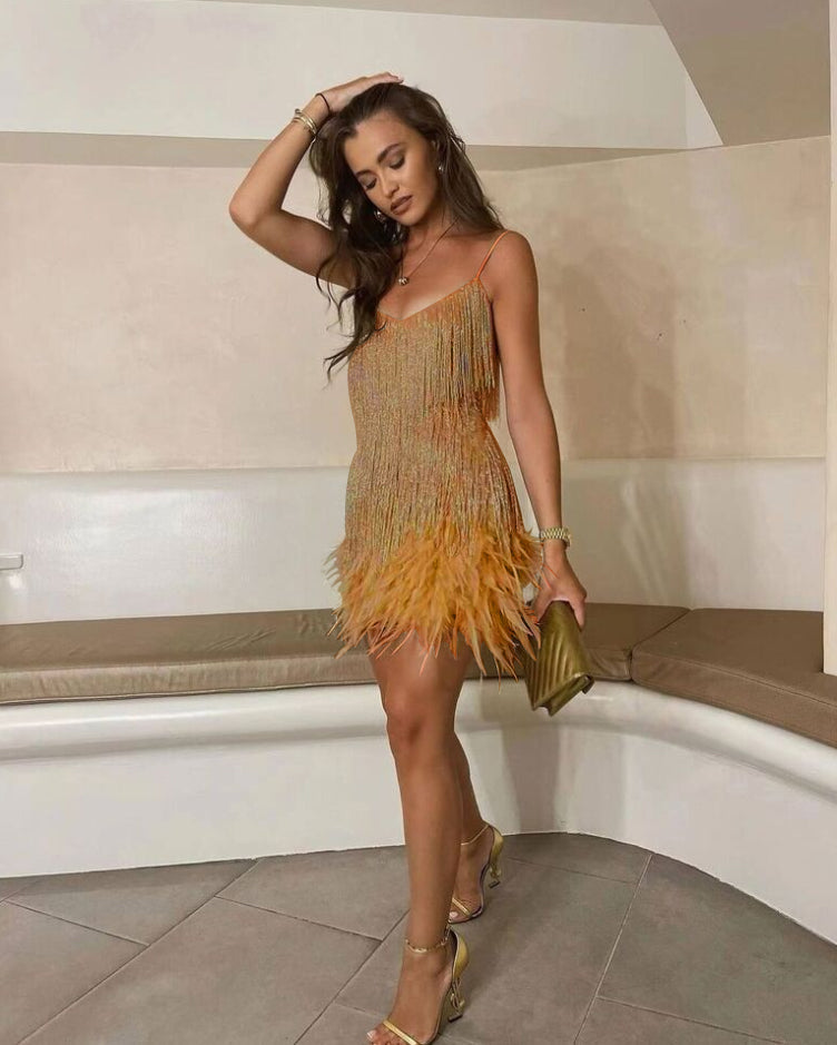 Women's Short Sequin Party Dress | Mini