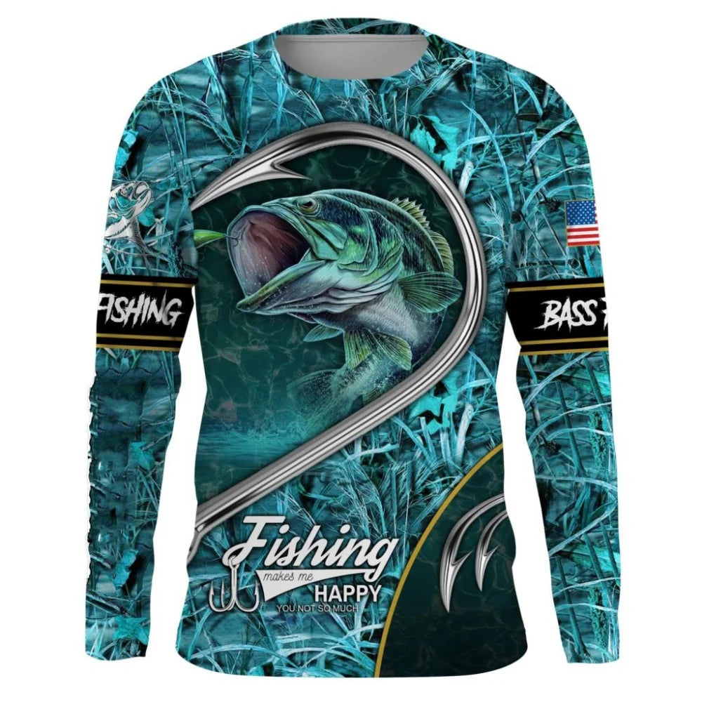 Men's Graphic Fishing Shirt | Long Sleeve