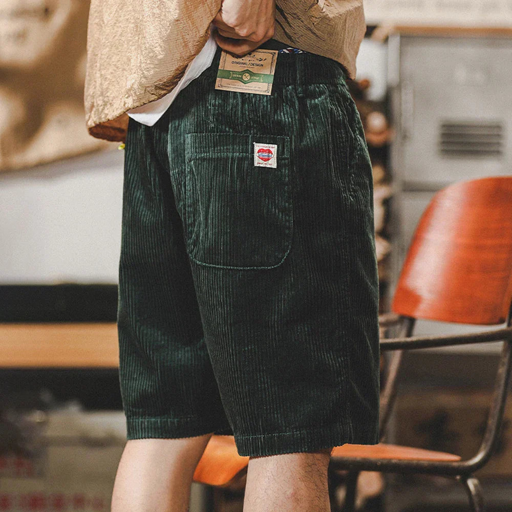 Men's Casual Adjustable Cord Shorts | Summer