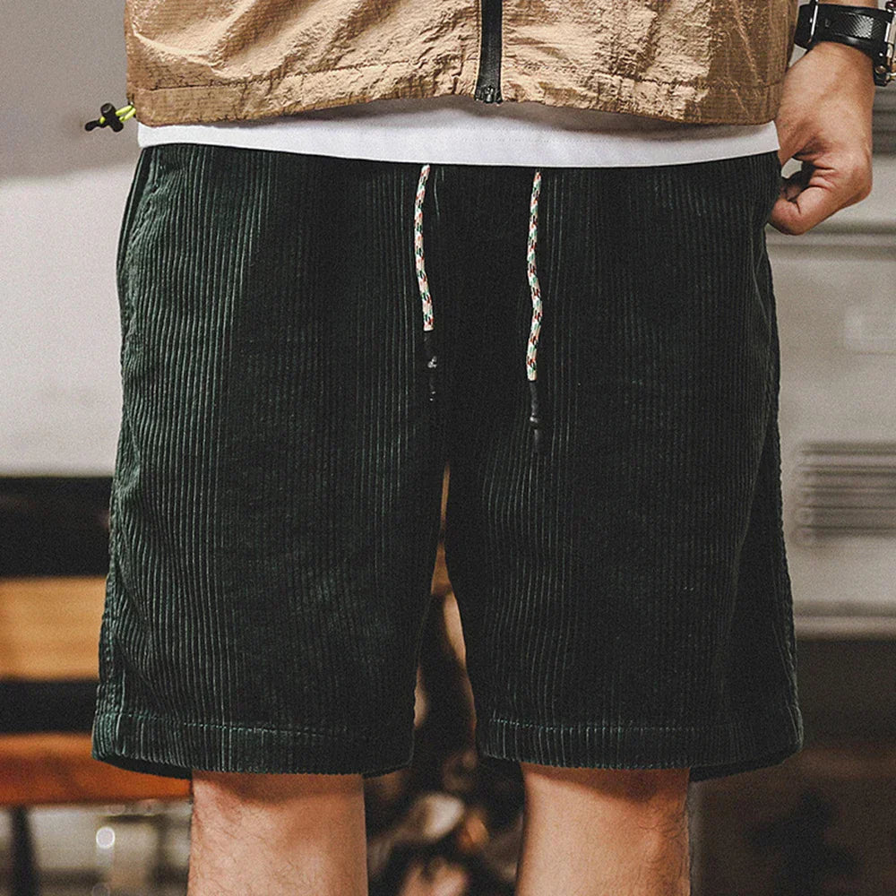 Men's Casual Adjustable Cord Shorts | Summer